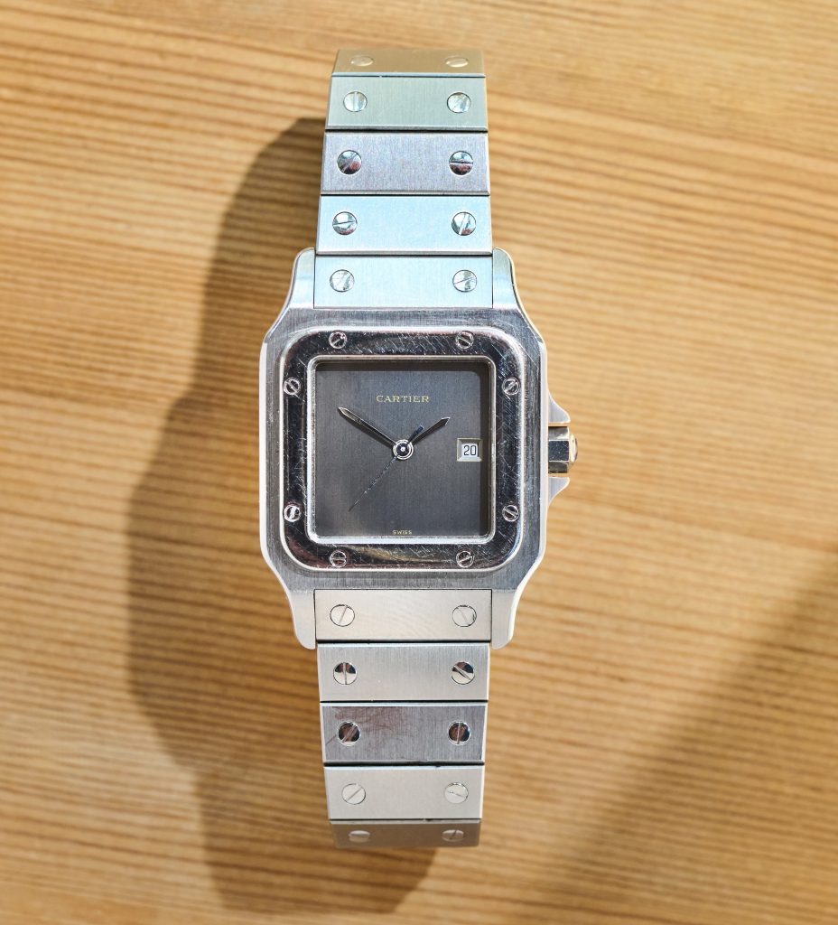 cartier santos carée 2960 slate dial