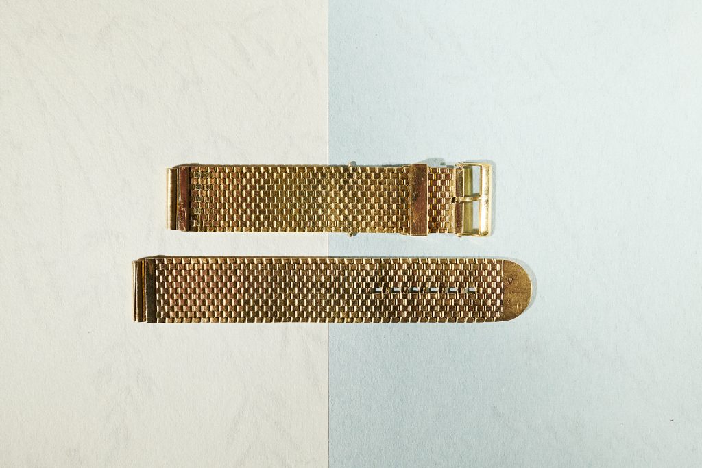 Vintage Mesh Bracelet / 18k yellowgold