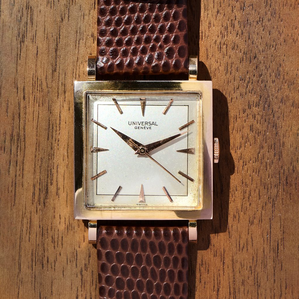 Universal Geneve Tank 18k rose gold