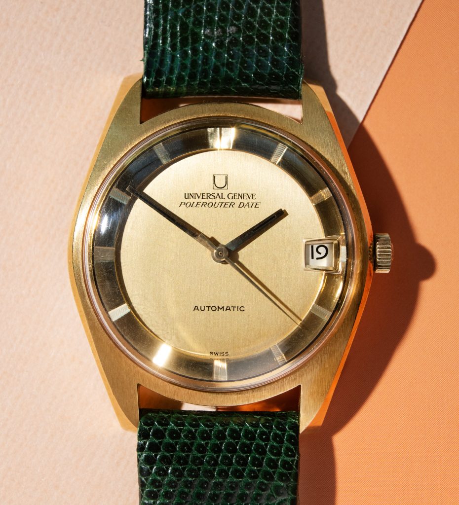 Universal Geneve Polerouter 18k gold